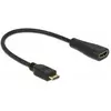 Image de Delock Mini HDMI zu HDMI (0.23 m), Câble vidéo, Noir