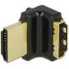 Image de Delock HDMI-A/HDMI-A, F/M, 90 (HDMI, 2.10 cm), Adaptateur données + vidéo, Noir