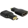 Image de Delock Micro HDMI à (HDMI, 3.86 cm), Adaptateur données + vidéo, Noir