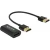 Image de Delock Adaptateur d'écran HDMI-A vers VGA-Bu noir (VGA, 15 cm), Adaptateur données + vidéo, Noir