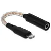 Image de Delock Adaptateur Lightning pour casque d'écoute (Adaptateur jack), Adaptateur audio, Noir