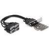 Image de Delock Carte PCI Express vers 4 x série RS-232 (0.38 m), Câble d'interface