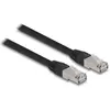 Image de Delock Câble réseau RJ45 Cat.6A S/FTP PE Outdoor 2 m noir (S/FTP, CAT6a, 2 m), Câble réseau