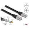 Image de Delock Câble réseau RJ45 Cat.6A S/FTP PE Outdoor 3 m noir (S/FTP, CAT6a, 3 m), Câble réseau