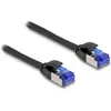 Image de Delock Câble réseau RJ45 Cat.6A S/FTP Slim 3 m noir (S/FTP, CAT6a, 3 m), Câble réseau