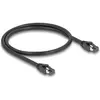 Image de Delock Câble réseau RJ45 Cat.8.1 S/FTP 50 cm jusqu'à 40 Gbps noir (PiMF, S/FTP, SFTP, CAT8.1, 0.50 m), Câble réseau