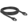 Image de Delock Câble réseau RJ45 Cat.8.1 S/FTP 2 m jusqu'à 40 Gbps noir (S/FTP, CAT8.1, 2 m), Câble réseau