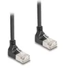 Image de Delock Câble réseau RJ45 Cat.6A S/FTP Slim 90° haut / haut (S/FTP, CAT6a, 0.25 m), Câble réseau