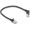Image de Delock Câble réseau RJ45 Cat.6A S/FTP Slim 90° en haut coudé (S/FTP, CAT6a, 0.25 m), Câble réseau