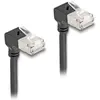 Image de Delock Câble réseau RJ45 Cat.6A S/FTP Slim 90° bas / bas (S/FTP, CAT6a, 0.25 m), Câble réseau