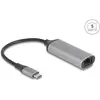Image de Delock USB Type-C Adapter zu 5 Gigabit LAN (USB-C, RJ45 (1x)), Adaptateur réseau, Gris