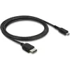 Image de Delock Koaxiales High Speed HDMI Kabel HDMI Stecker zu Micro HDMI Stecker 8K 60 (2 m), Câble vidéo, Noir