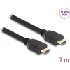Image de Delock Câble HDMI haute vitesse 48 Gbps 8K 60 Hz noir 7 m (7 m), Câble vidéo, Or, Noir