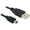Image de Delock USB 2.0 mini-B 5 broches (1 m, USB 2.0), Câble USB