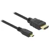 Image de Delock HDMI (Typ A)   micro HDMI (Typ D) (2 m), Câble vidéo, Noir