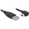 Image de Delock USB-A - USB mini-B coudé (3 m, USB 2.0), Câble USB