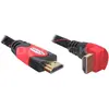 Image de Delock HDMI (Typ A)   HDMI (Typ A) (2 m), Câble vidéo, Rouge, Noir