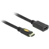 Image de Delock HDMI (Typ A)   HDMI (Typ A) (1 m), Câble vidéo, Noir