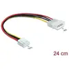 Image de Delock 4 Pin - 4 Pin (22 cm, 4 broches Molex, disquette 4 broches), Câble interne (PC)