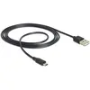 Image de Delock A   Micro B (1.50 m, USB 2.0), Câble USB