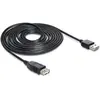 Image de Delock USB A   USB A (5 m, USB 2.0, 2.50 W), Câble USB