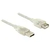 Image de Delock USB A   USB A (5 m, USB 2.0), Câble USB
