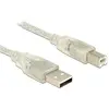 Image de Delock USB-A à USB-B (3 m, USB 2.0), Câble USB