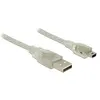 Image de Delock Câble USB2.0 A-MiniB : 0,5m (0.50 m, USB 2.0), Câble USB