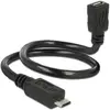 Image de Delock Câble adaptateur de forme USB2.0 MicroB, 35cm (0.35 m, USB 2.0), Câble USB