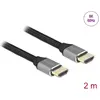 Image de Delock HDMI   HDMI (2 m), Câble vidéo, Noir, Gris