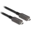 Image de Delock Câble optique actif USB-C  vidéo + données + PD 10 m (10 m, USB 3.2 Gen 2, 60 W), Câble USB