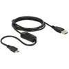 Image de Delock USB A   Micro USB B (1.50 m, USB 2.0), Câble USB
