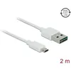 Image de Delock Câble USB2.0 Easy A-MicroB (2 m, USB 2.0), Câble USB