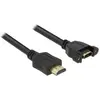 Image de Delock HDMI (Typ A)   HDMI (Typ A) (1 m), Câble vidéo, Noir