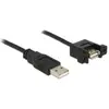 Image de Delock USB A - USB A (1 m, USB 2.0, 2.50 W), Câble USB