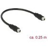 Image de Delock Câble audio à encastrer jack 3,5 mm - jack 3,5 mm 25 cm (0.25 m, Câble AUX), Câble audio
