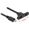 Image de Delock Micro-USB B - Micro-USB B (0.25 m, USB 2.0), Câble USB