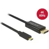 Image de Delock USB Typ C   DisplayPort (3 m), Câble vidéo, Noir
