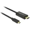 Image de Delock USB Typ C   HDMI (Typ A) (1 m), Câble vidéo, Noir