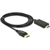 Image de Delock DisplayPort   HDMI (Typ A) (2 m), Câble vidéo, Noir