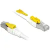 Image de Delock Câble patch : S/STP, 1m, blanc (S/FTP, S/STP, CAT6a, 1 m), Câble réseau
