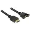 Image de Delock HDMI (Typ A)   HDMI (Typ A) (0.50 m), Câble vidéo, Noir