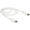 Image de Delock DisplayPort   DisplayPort (1.50 m), Câble vidéo, Blanc