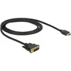 Image de Delock HDMI (Typ A)   DVI (1 m), Câble vidéo, Noir