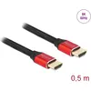 Image de Delock HDMI   HDMI (0.50 m), Câble vidéo, Noir, Rouge