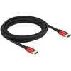 Image de Delock HDMI   HDMI (3 m), Câble vidéo, Rouge, Noir