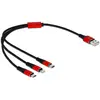 Image de Delock Câble USB 3en1 (0.30 m, USB 2.0, 5 W), Câble USB