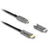 Image de Delock Câble optique actif 12,70cm (5") 1 HDMI 8K 60 Hz 20 m (20 m), Câble vidéo, Noir, Gris