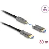 Image de Delock Câble optique actif 12,70cm (5") 1 HDMI 8K 60 Hz 30 m (30 m), Câble vidéo, Noir, Gris