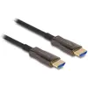 Image de Delock Câble optique HDMI actif avec armure métallique 8K 6 (50 m), Câble vidéo, Noir